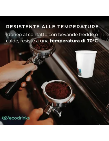 1000 Bicchierini di Carta 75ml Bianchi - Perfetti per il Tuo Caffè