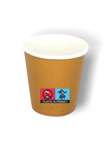1000 Bicchierini di Carta 75ml Avana - Perfetti per il Tuo Caffè