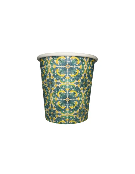50 Bicchierini di Carta 75ml Maiolica D2 - Perfetti per il Tuo Caffè