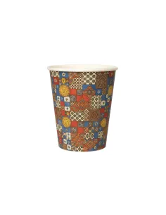 50 Bicchierini di Carta 75ml Maiolica D1 - Perfetti per il Tuo Caffè