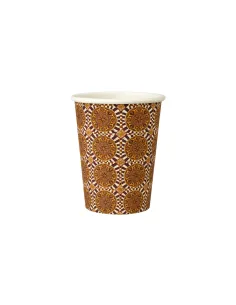 50 Bicchierini di Carta 75ml Maiolica D3 - Perfetti per il Tuo Caffè