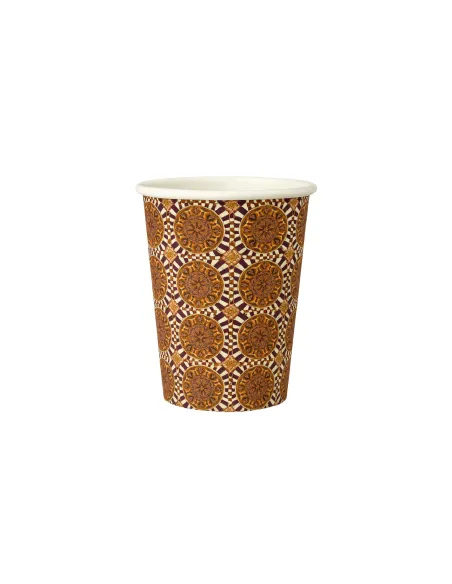 50 Bicchierini di Carta 75ml Maiolica D3 - Perfetti per il Tuo Caffè
