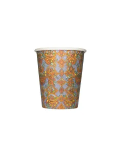 50 Bicchierini di Carta 75ml Maiolica D4 - Perfetti per il Tuo Caffè