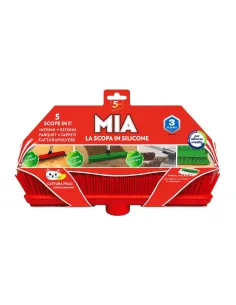 Scopa in Silicone MIA 5 in 1 - Rossa