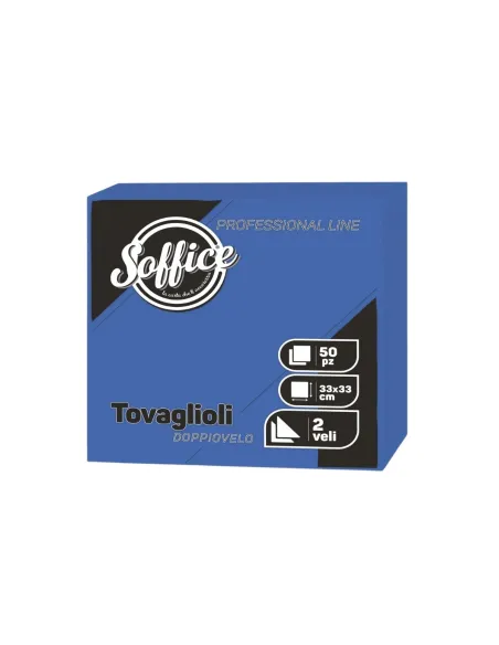 50 Tovaglioli Blu Notte 33x33 Soffice Doppio Velo in Pura Cellulosa| Tovaglioli Colorati per Bar