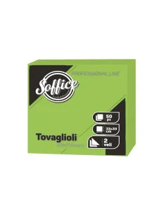 50 Tovaglioli Verde Lime 33x33 Soffice Doppio Velo in Pura Cellulosa| Tovaglioli Colorati per Bar