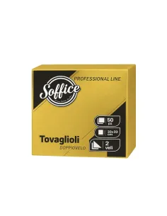 50 Tovaglioli Oro 33x33 Soffice Doppio Velo in Pura Cellulosa| Tovaglioli Colorati per Bar