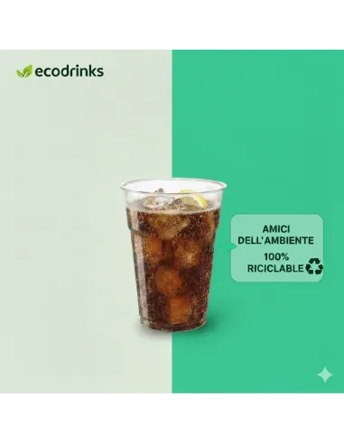 50 Bicchieri Plastica SemiRigida Kristal da 400 ml - Aristea - Eleganza e Resistenza
