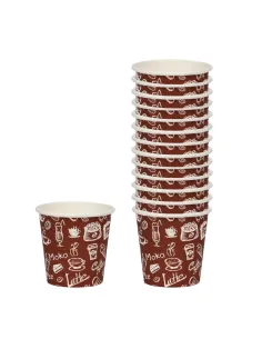 50 Bicchierini di Carta 75ml Coffe Time - Perfetti per il Tuo Caffè