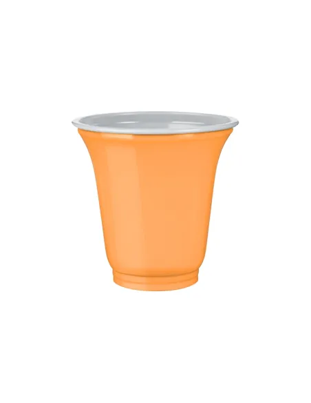 50 Bicchieri Plastica Colorati 75 ml Arancione  – IMB | Bicchierini Resistenti per Caffè