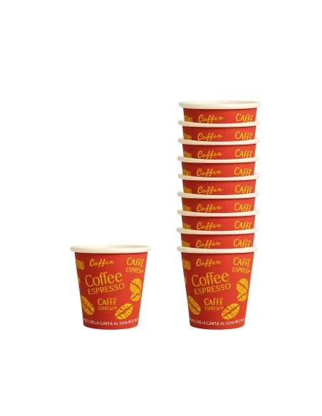 50 Bicchierini di Carta 75 ml Chicco D’Orato Coffee – Perfetti per il Tuo Caffè