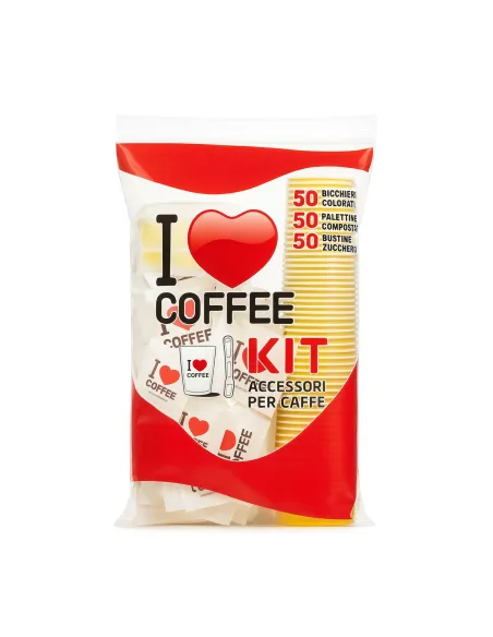 50 Kit Accessori per Caffè – Bicchieri Colorati
