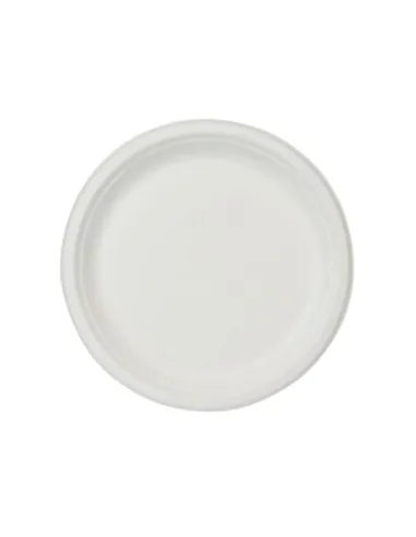 50 Piatti Piani in Polpa di Cellulosa 23 cm - Eco-Friendly e Pratici