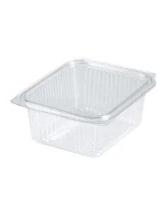 50 Vaschette 1500cc Alte - Trasparenti Quadrate con Coperchio - Praticità e Versatilità