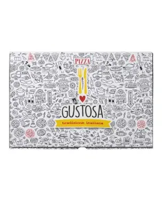 50 Cartoni Pizza 40x60 cm con Chiusura Americana – Scatole Pizza Resistenti per Pizzeria e Asporto