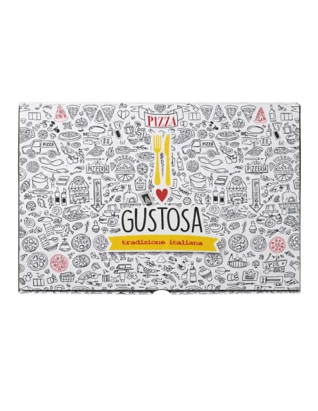 50 Cartoni Pizza 40x60 cm con Chiusura Americana – Scatole Pizza Resistenti per Pizzeria e Asporto