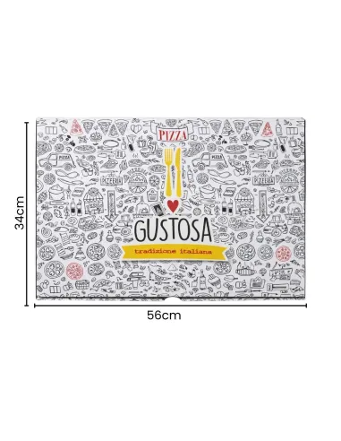 50 Cartoni Pizza 34x56 cm con Chiusura Americana – Scatole Pizza Resistenti per Pizzeria e Asporto