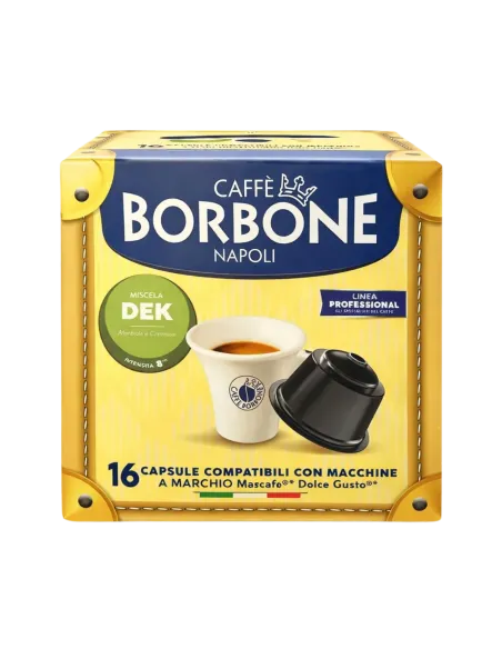 16 Capsule Dolce Gusto Caffè Borbone Miscela Dek