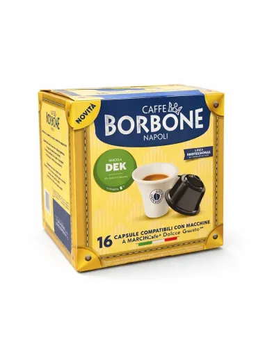 16 Capsule Dolce Gusto Caffè Borbone Miscela Dek