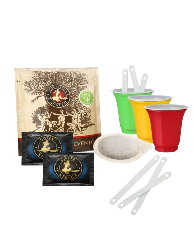 150 Cialde Strega Miscela Rossa + Accessori