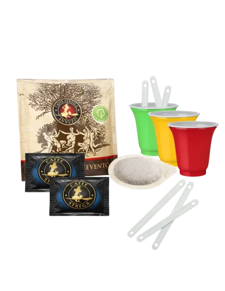 150 Cialde Strega Miscela Rossa + Accessori