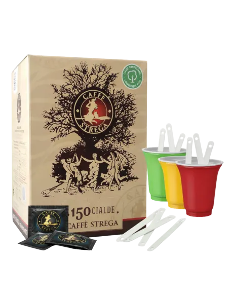 150 Cialde Strega Miscela Rossa + Accessori