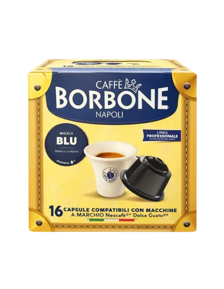 16 Capsule Dolce Gusto Caffè Borbone Miscela Blu