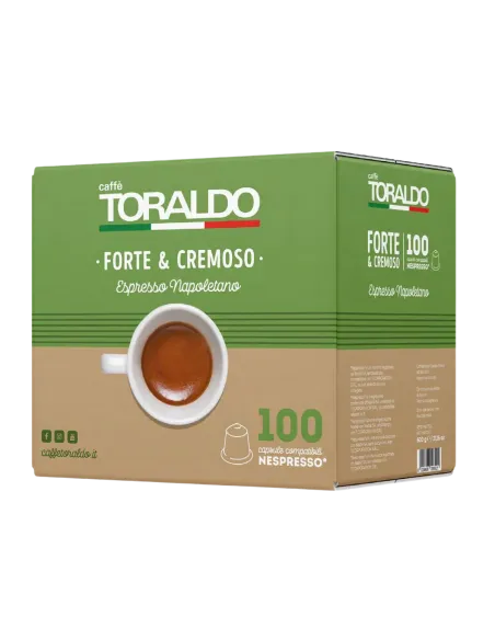100 Capsule Nespresso Toraldo Forte e Cremoso
