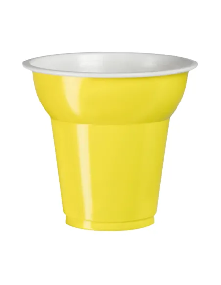 50 Bicchierini Caffè in Plastica 70 ml Aristea Gialli - Ideali per Eventi