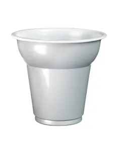 50 Bicchierini Caffè in Plastica 70 ml Aristea Argento - Eleganti e Resistenti