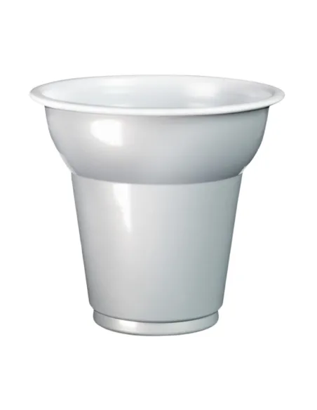 50 Bicchierini Caffè in Plastica 70 ml Aristea Argento - Eleganti e Resistenti