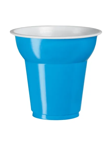 50 Bicchierini Caffè in Plastica 70 ml Aristea Azzurro - Ideali per Eventi