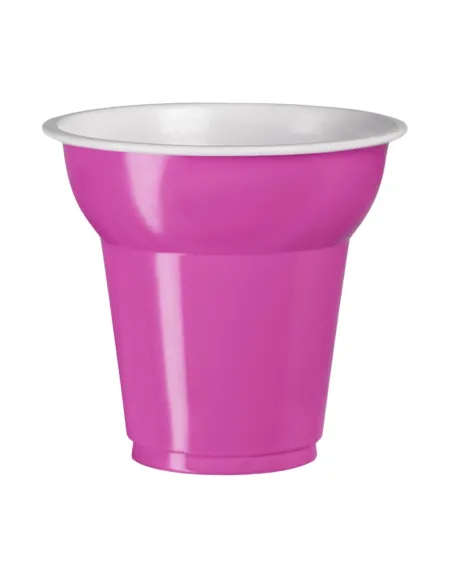50 Bicchierini Caffè in Plastica 70 ml Aristea Fucsia - Ideali per Eventi