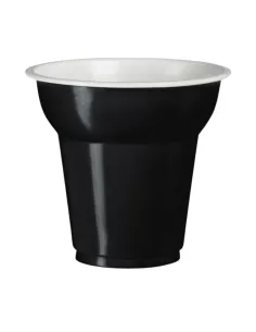 50 Bicchierini Caffè in Plastica 70 ml Aristea Nero - Eleganti e Resistenti
