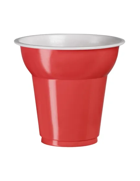 50 Bicchierini Caffè in Plastica 70 ml Aristea Rosso - Eleganti e Resistenti