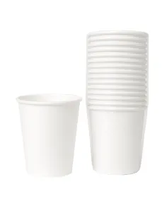 50 Bicchierini di Carta 75ml Bianchi - Perfetti per il Tuo Caffè