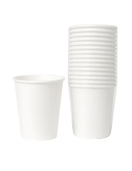 50 Bicchierini di Carta 75ml Bianchi - Perfetti per il Tuo Caffè