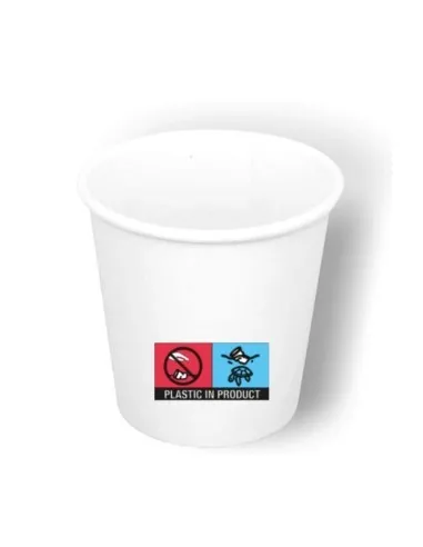 50 Bicchierini di Carta 75ml Bianchi - Perfetti per il Tuo Caffè