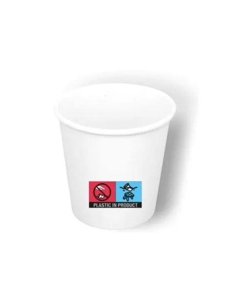 50 Bicchierini di Carta 75ml Bianchi - Perfetti per il Tuo Caffè