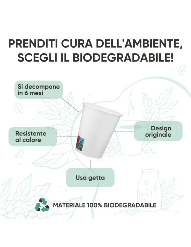 50 Bicchierini di Carta 75ml Bianchi - Perfetti per il Tuo Caffè