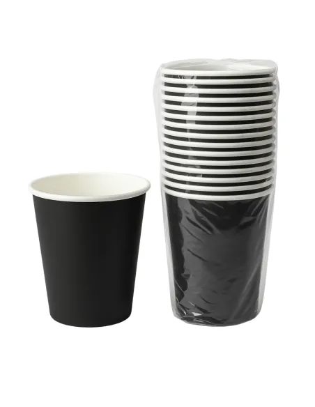 50 Bicchierini di Carta 75ml Neri - Perfetti per il Tuo Caffè