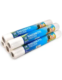 100 Sacchetti Gelo - Congelatore - 29x42cm Trasparenti - Grande Capacità e Conservazione Sicura