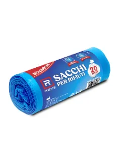 20 Sacchi Rifiuti 50x60 | Blu - Resistenza e Praticità