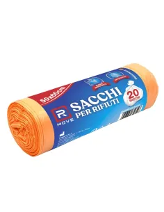 20 Sacchi Rifiuti 50x60 | Arancioni - Resistenza e Praticità