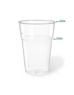 50 Bicchieri Plastica SemiRigida Kristal da 300 ml - Ideali per Birra e Cocktail