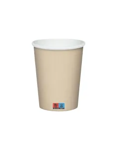 50 Bicchieri Monouso in Carta Avana da 240ml - Ideali per Cappuccino e Bevande!