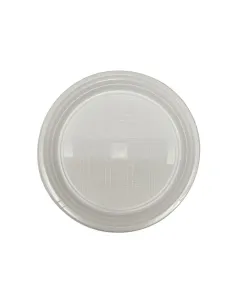 25 Piattini Frutta e Dessert in Plastica Bianchi Riutilizzabili - Eleganza e Praticità