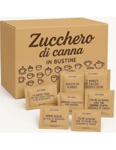 1000 Bustine zucchero di Canna in  Monodose
