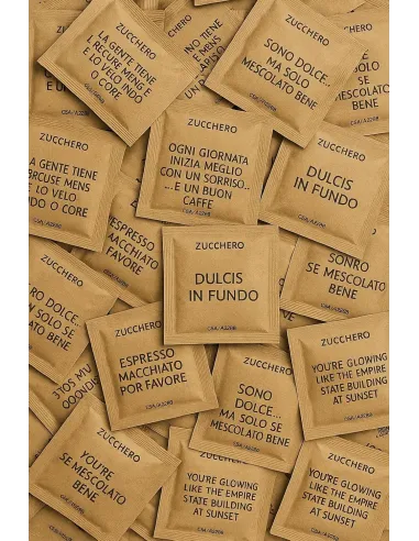 1000 Bustine zucchero di Canna in Monodose