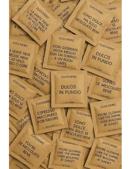 1000 Bustine zucchero di Canna in Monodose